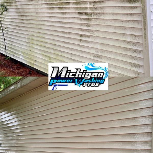 Siding Power Washing Results