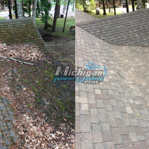Roof Pressure Washing Results