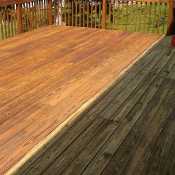 Deck Cleaning Results