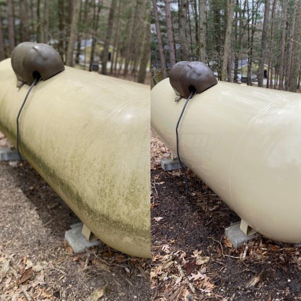 Tank Power Washing Results